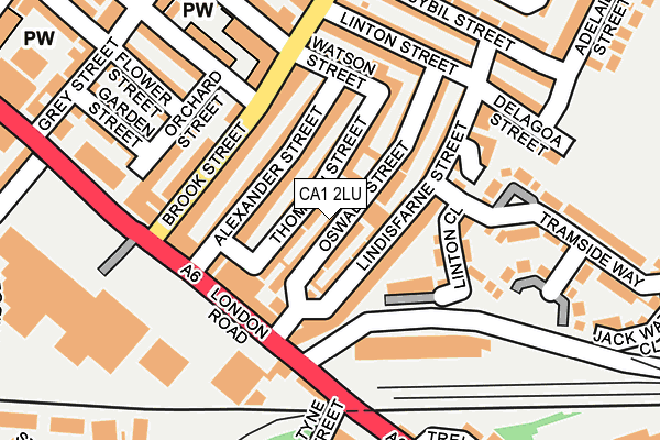 CA1 2LU map - OS OpenMap – Local (Ordnance Survey)