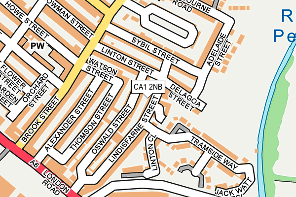 CA1 2NB map - OS OpenMap – Local (Ordnance Survey)