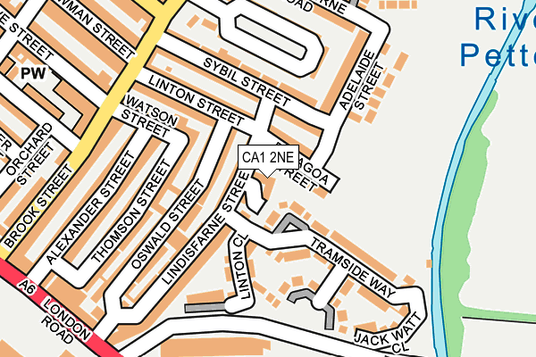 CA1 2NE map - OS OpenMap – Local (Ordnance Survey)