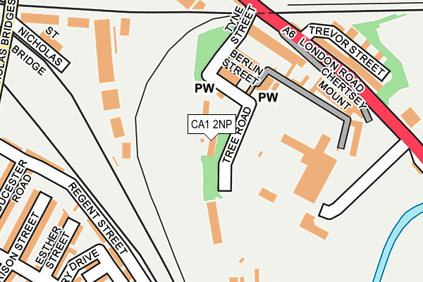 CA1 2NP map - OS OpenMap – Local (Ordnance Survey)