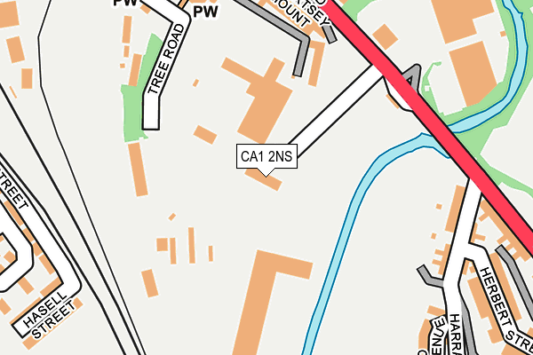 CA1 2NS map - OS OpenMap – Local (Ordnance Survey)