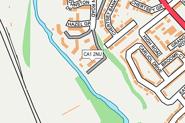 CA1 2NU map - OS OpenMap – Local (Ordnance Survey)