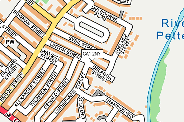CA1 2NY map - OS OpenMap – Local (Ordnance Survey)