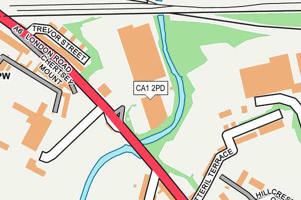 CA1 2PD map - OS OpenMap – Local (Ordnance Survey)