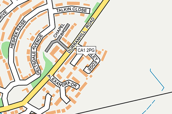 CA1 2PG map - OS OpenMap – Local (Ordnance Survey)