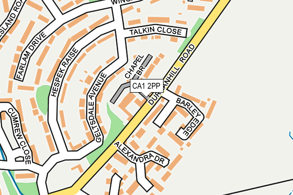 CA1 2PP map - OS OpenMap – Local (Ordnance Survey)