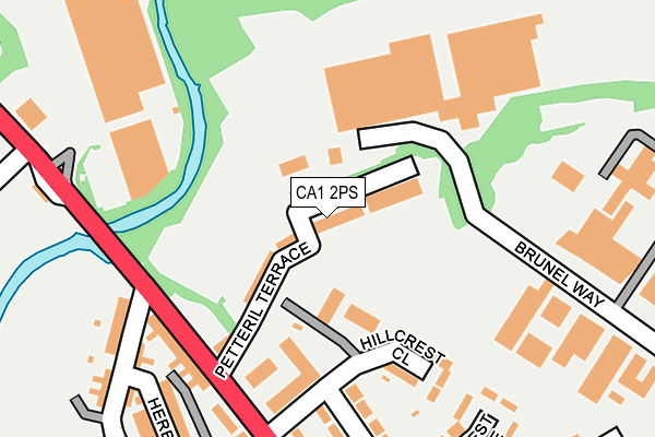 CA1 2PS map - OS OpenMap – Local (Ordnance Survey)