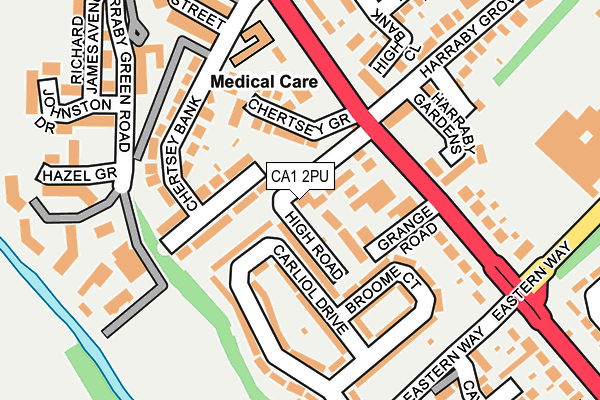 CA1 2PU map - OS OpenMap – Local (Ordnance Survey)