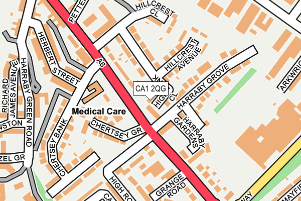 CA1 2QG map - OS OpenMap – Local (Ordnance Survey)