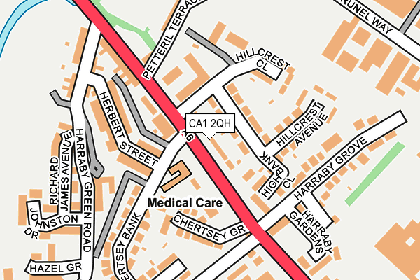 CA1 2QH map - OS OpenMap – Local (Ordnance Survey)