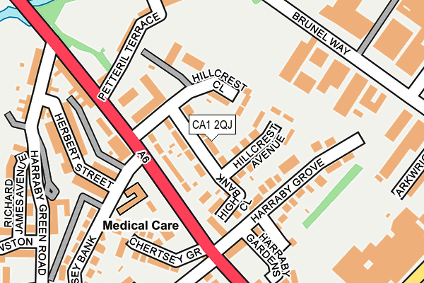 CA1 2QJ map - OS OpenMap – Local (Ordnance Survey)