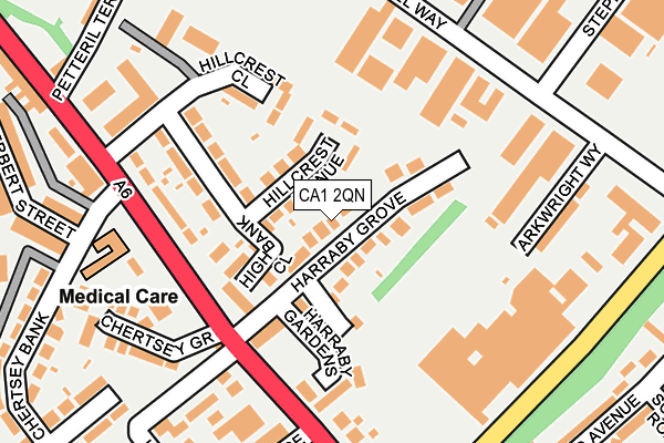 CA1 2QN map - OS OpenMap – Local (Ordnance Survey)