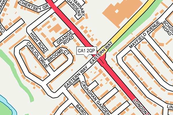 CA1 2QP map - OS OpenMap – Local (Ordnance Survey)