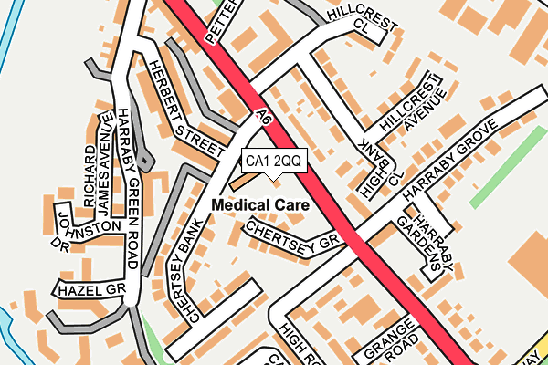 CA1 2QQ map - OS OpenMap – Local (Ordnance Survey)