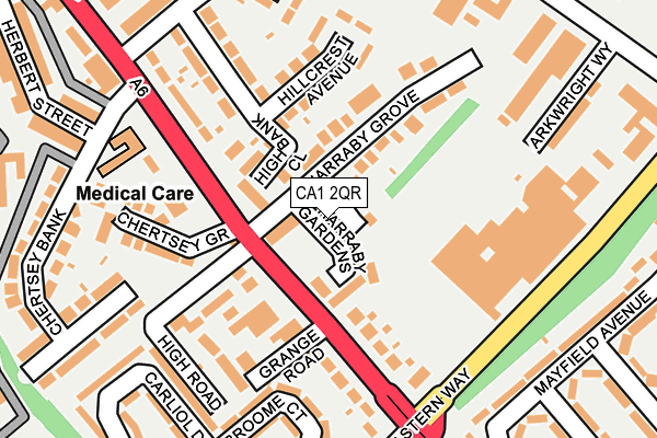 CA1 2QR map - OS OpenMap – Local (Ordnance Survey)