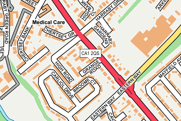 CA1 2QS map - OS OpenMap – Local (Ordnance Survey)