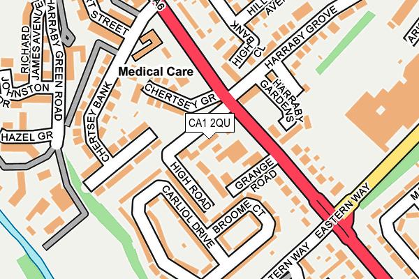 CA1 2QU map - OS OpenMap – Local (Ordnance Survey)