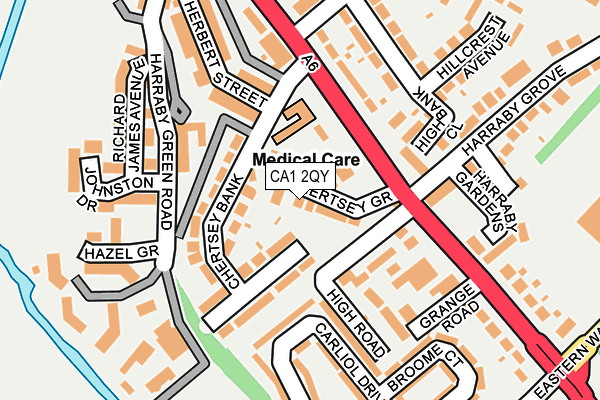 CA1 2QY map - OS OpenMap – Local (Ordnance Survey)