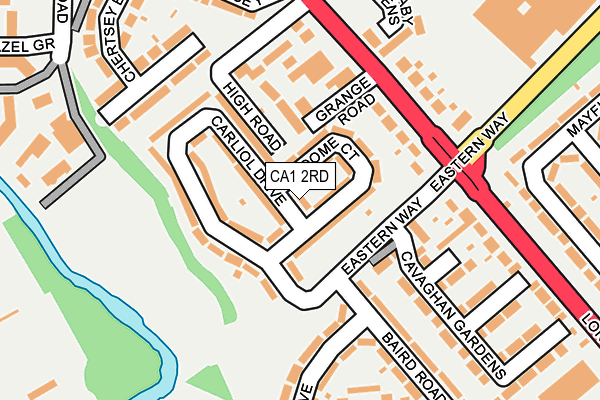 CA1 2RD map - OS OpenMap – Local (Ordnance Survey)