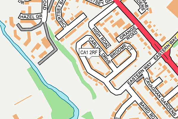 CA1 2RF map - OS OpenMap – Local (Ordnance Survey)
