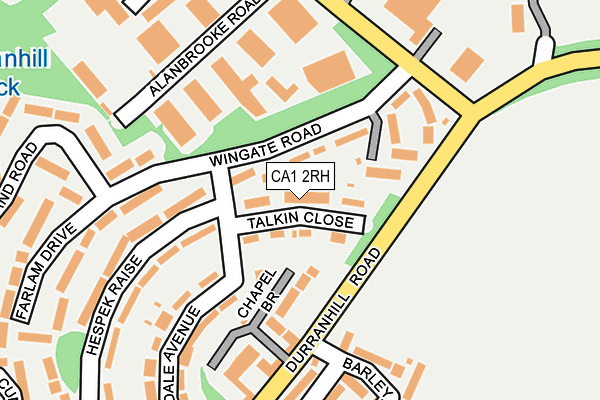 CA1 2RH map - OS OpenMap – Local (Ordnance Survey)