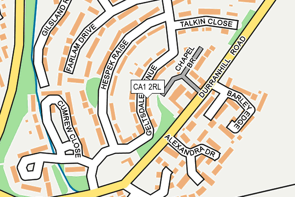 CA1 2RL map - OS OpenMap – Local (Ordnance Survey)