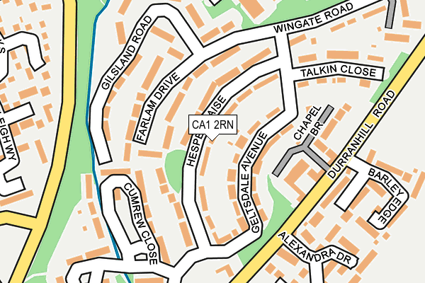 CA1 2RN map - OS OpenMap – Local (Ordnance Survey)