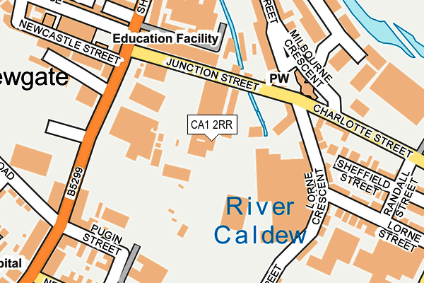 CA1 2RR map - OS OpenMap – Local (Ordnance Survey)