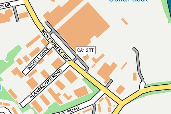 CA1 2RT map - OS OpenMap – Local (Ordnance Survey)