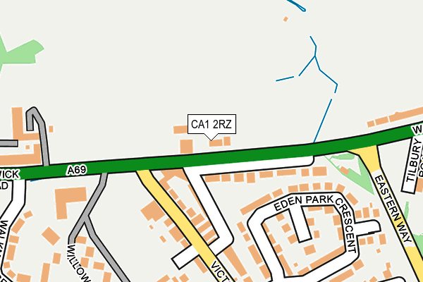 CA1 2RZ map - OS OpenMap – Local (Ordnance Survey)