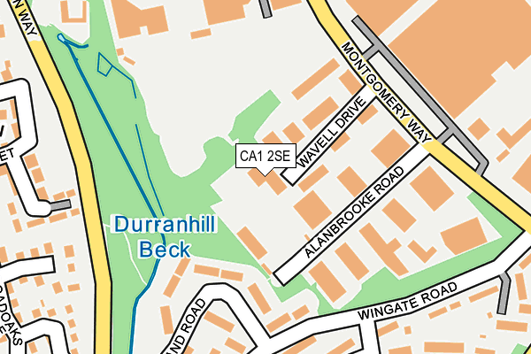 CA1 2SE map - OS OpenMap – Local (Ordnance Survey)