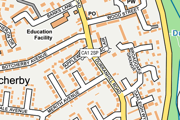 CA1 2SP map - OS OpenMap – Local (Ordnance Survey)