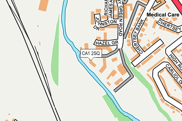 CA1 2SQ map - OS OpenMap – Local (Ordnance Survey)