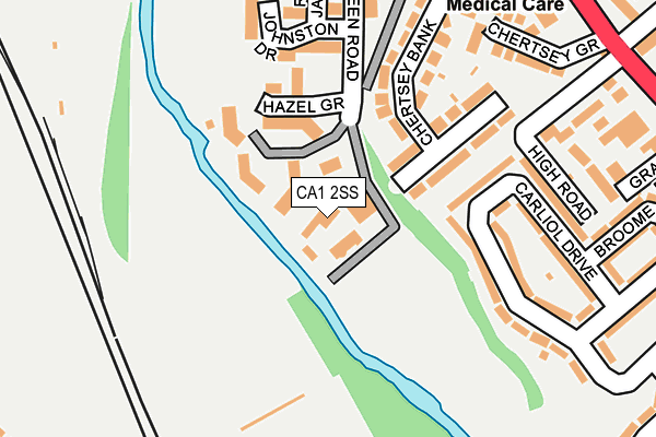 CA1 2SS map - OS OpenMap – Local (Ordnance Survey)