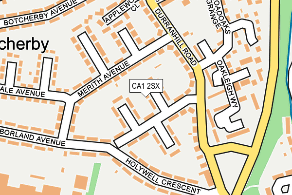 CA1 2SX map - OS OpenMap – Local (Ordnance Survey)