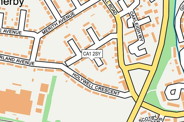 CA1 2SY map - OS OpenMap – Local (Ordnance Survey)
