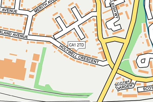 CA1 2TD map - OS OpenMap – Local (Ordnance Survey)