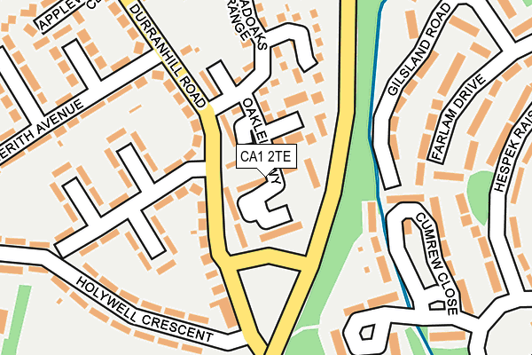 CA1 2TE map - OS OpenMap – Local (Ordnance Survey)