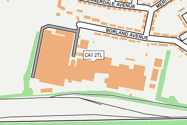 CA1 2TL map - OS OpenMap – Local (Ordnance Survey)