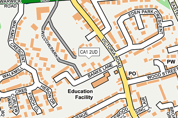 CA1 2UD map - OS OpenMap – Local (Ordnance Survey)