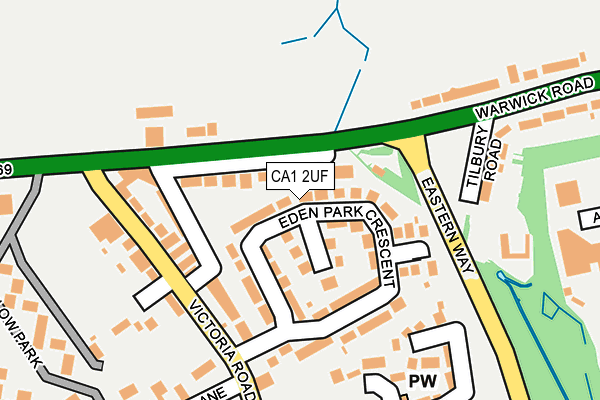 CA1 2UF map - OS OpenMap – Local (Ordnance Survey)