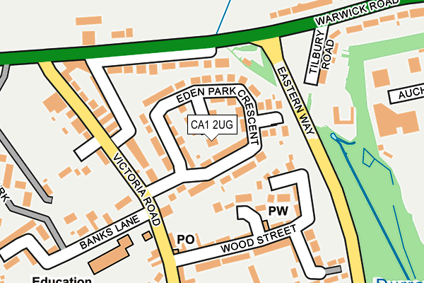 CA1 2UG map - OS OpenMap – Local (Ordnance Survey)