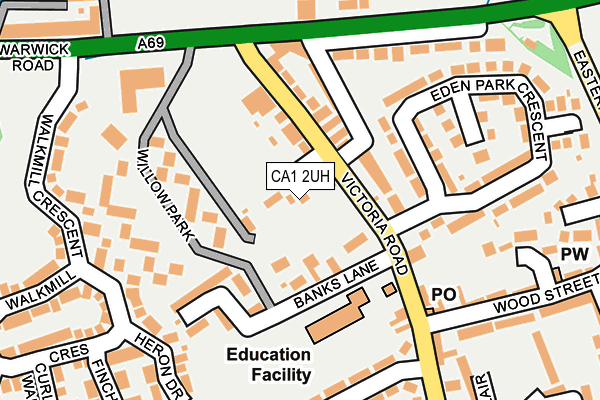 CA1 2UH map - OS OpenMap – Local (Ordnance Survey)