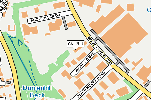 CA1 2UU map - OS OpenMap – Local (Ordnance Survey)