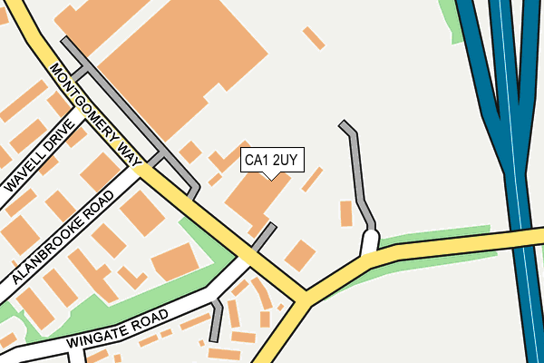 CA1 2UY map - OS OpenMap – Local (Ordnance Survey)