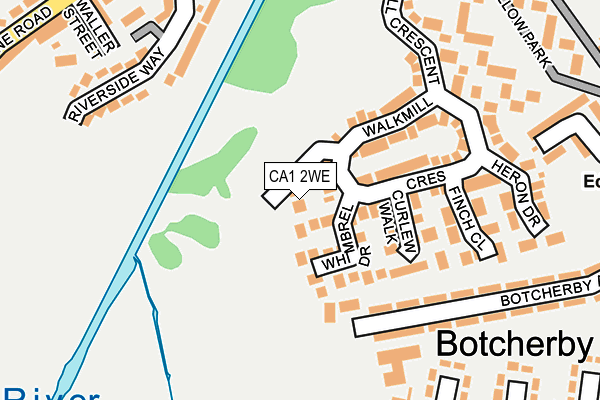 CA1 2WE map - OS OpenMap – Local (Ordnance Survey)