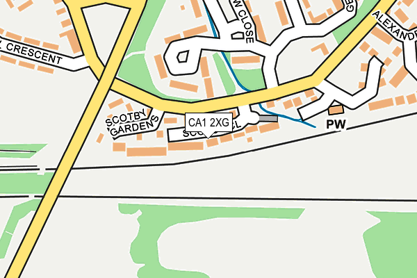 CA1 2XG map - OS OpenMap – Local (Ordnance Survey)