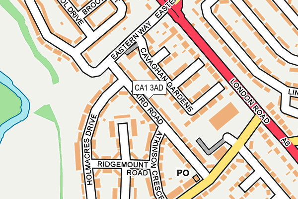 CA1 3AD map - OS OpenMap – Local (Ordnance Survey)