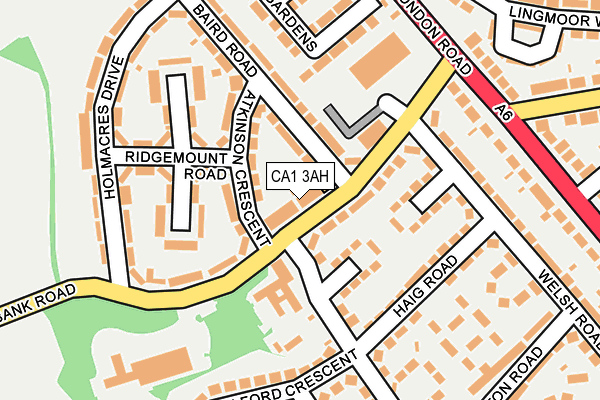 CA1 3AH map - OS OpenMap – Local (Ordnance Survey)