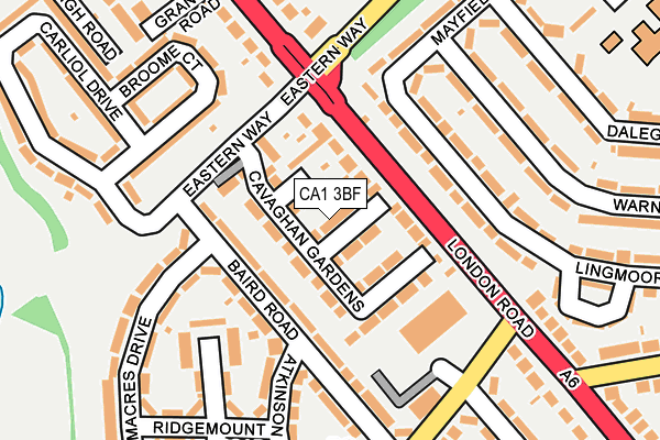 CA1 3BF map - OS OpenMap – Local (Ordnance Survey)